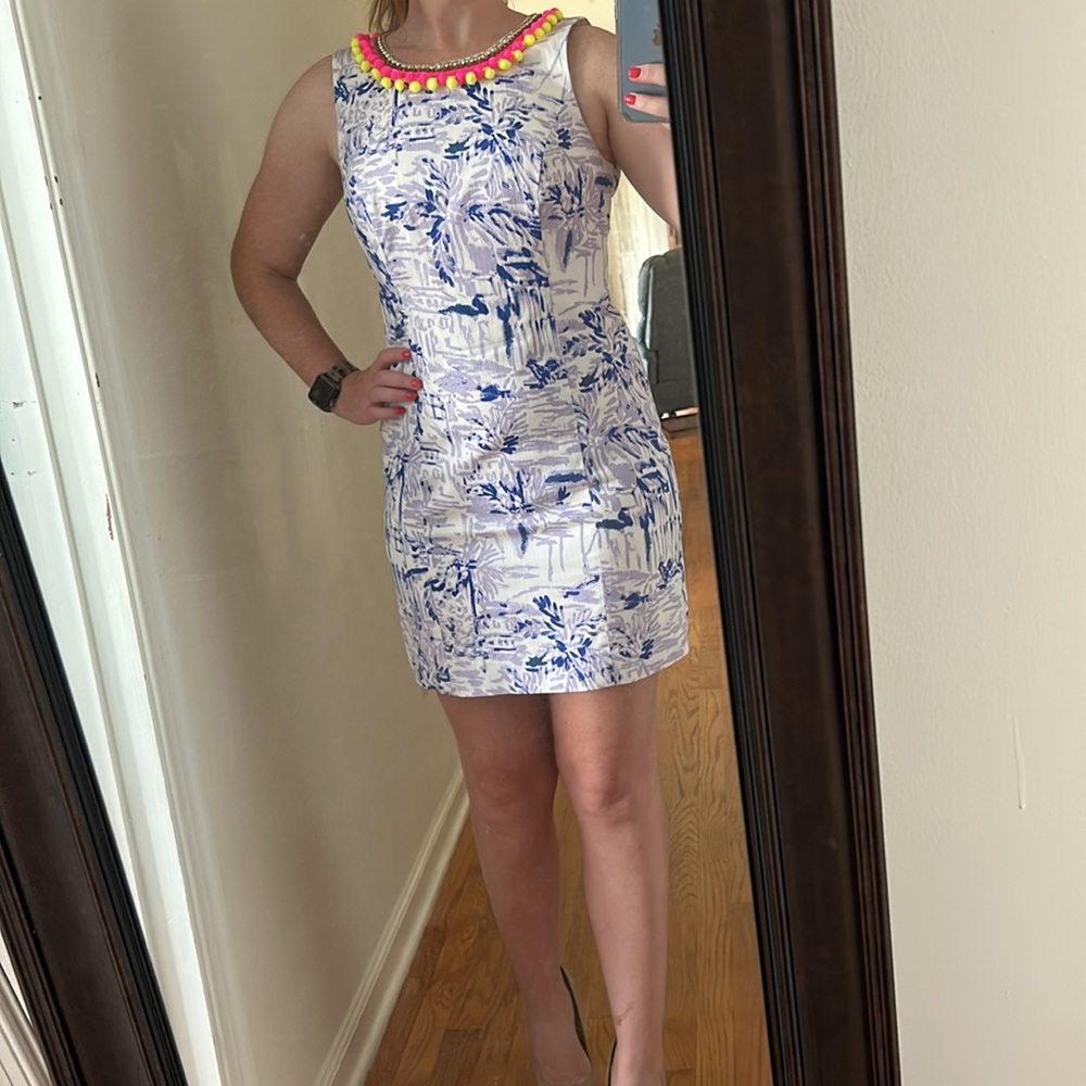 Lilly Pulitzer Mila Shift Dress Rock the Dock Print